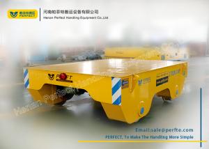 China Steel Material Die Transfer Cart / Yellow Industrial Cross Rail Transfer Car factory