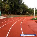 0.66N/mm2 Athletic Track Surfaces 13mm Synthetic Sport Ground Flooring