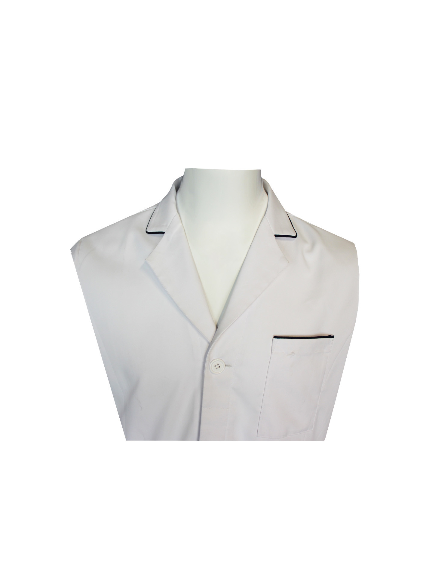 180 GSM Polyester 65% Cotton 35% Long Sleeve Nurse Uniform Navy Contrast White