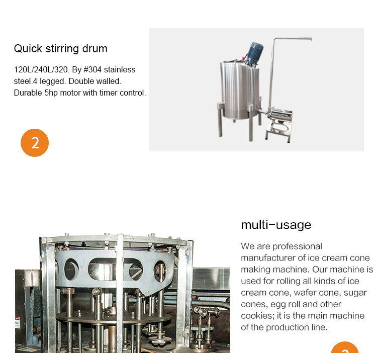 Automatic Wafer Biscuit Production Line Stainless Steel Waffer Biscuit Machine