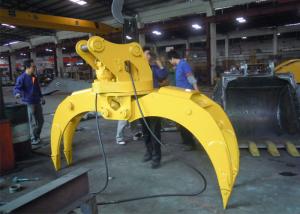 China Light Weight Wood Grapple Attachment / Timber Grapple Anti Clockwise factory