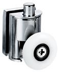 OEM ODM PVC Round Shower Door Rollers 25mm Replacement Shower Door Runners