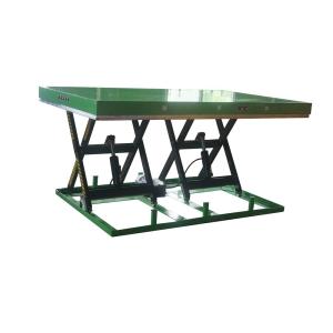 China Transverse Double Scissor Lift Tables 2 Ton Max Height 39.37in Large Platform 2.5mx0.82m factory