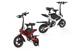 China Two Wheel Adult Folding Electric Bike 350W 25KM / H Economic For Travel factory