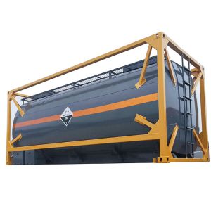 Portable 6058mm Liquid Tank Container LR Chemical  Tank Container