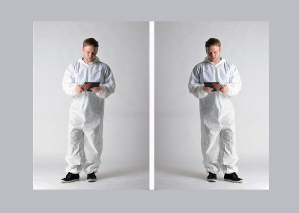 Full Body Disposable Protective Coverall Insulated Blood Resistance Weight 25 -