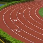 Anti Fatigue 9mm Thickness Jogging Track Material Rubberized Track Surface