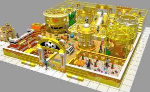 China 300 Squares Yellow Popular Multi Item Custom Children Entertainment Playground factory