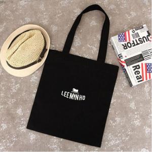 China Green shopping bag hand shoulder female bag casual fashion tide canvas printing factory