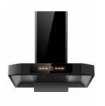 Modern Glass Stainless Steel T Shaped Kitchen Hood