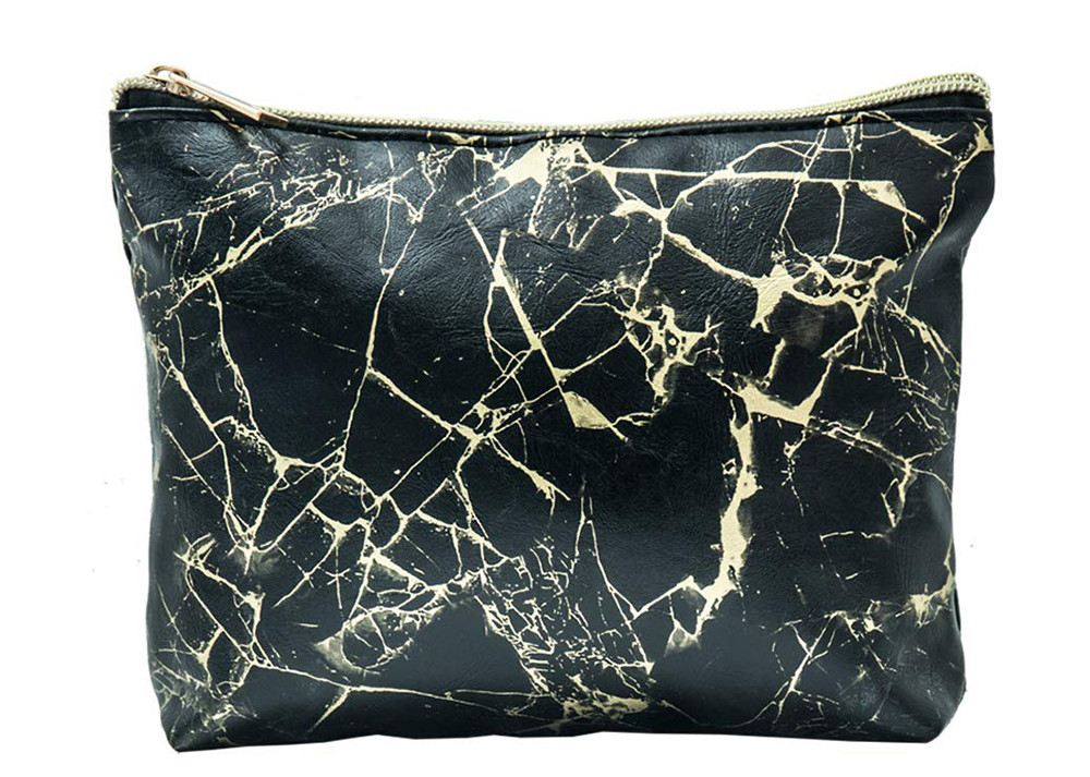 3 Packs Marble PU Cosmetic And Toiletry Bags For Women