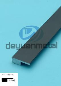 China 2.5mm Protective 6463 Aluminum T Profiles Wall Panel Ceiling Tile Decoration Edge Holding factory