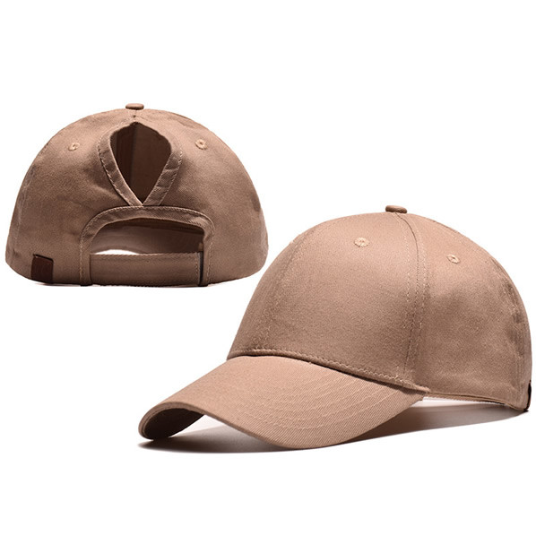 Back Hole sun visor blank caps for promotional items Wholesale Pony Tail Baseball Hat Adjustable mesh baseball cap