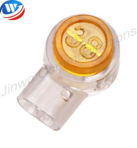 China Yellow Lid Transparent Bottom 110 Wiring Blocks HJKT1 Male Female Wire Connectors factory