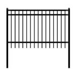 Metal Steel Galvanized Picket Wrought Iron Fencing Tubular