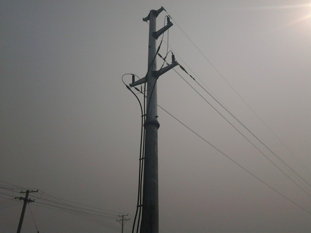 ISO Hot Dip Galvanized Power Transmission Poles With PLS Design 13.8KV Q355
