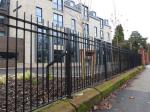 Galvanized Decorative Industrial Metal Wrought Iron Garden Fence Panel Outdoor