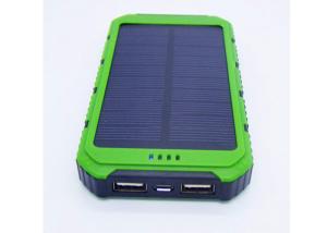 China 8000mah Portable Solar Power Bank , Waterproof Portable Charger For Mobile Phone factory