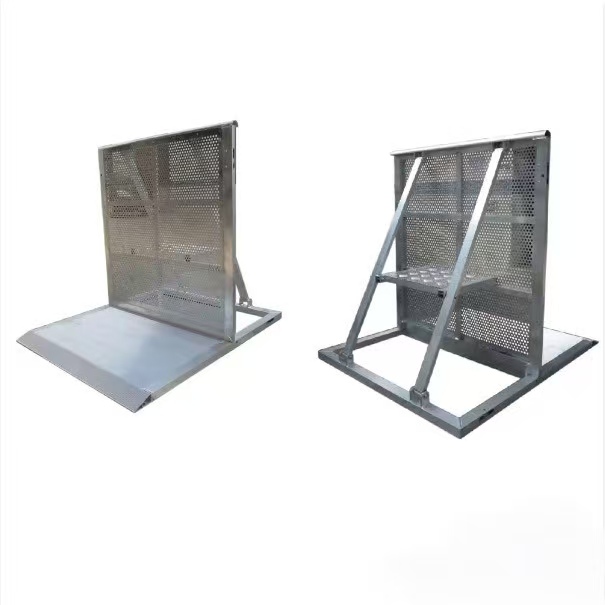 Foldable Crowd Barricades Portable Aluminum Crowd Control Safety Barriers