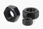 M12 M20 Carbon steel Hexagon Nuts Grade8.8 Black finishing Metal Nuts Class 8.8