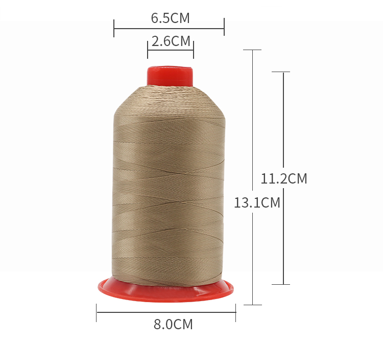 420D Nylon Bonded Sewing Thread for Car Interior Low Shrinkage Weight g/ball 0.45
