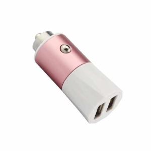 China 4.8 A Colorful Mobile Phone USB Car Charger Dual USB Port Changeable Output factory