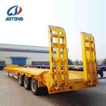 Japan Market Semi Truck Flatbed Trailer with 80T Max Payload and Hydraulic