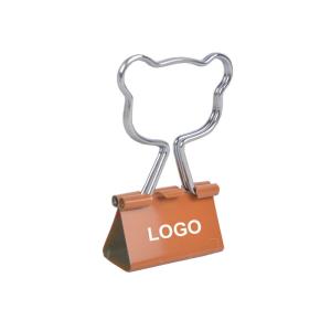 China Creative Cute Shaped Handle Long Tail Clip Metal Tickey Clip Logo Customized factory