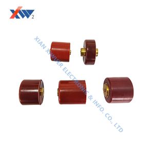 High-voltage doorknob capacitor with 60,000-hour design life featuring anti