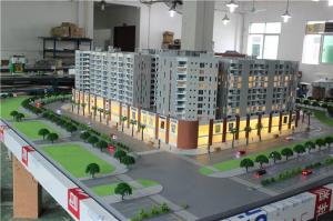 China Abs and acrylic material 1:100 scale building making factory in China factory