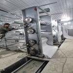 Zinc Alum Farm Cleaning Machine , 2.2kw 3kw H Type Layer Chicken Cage