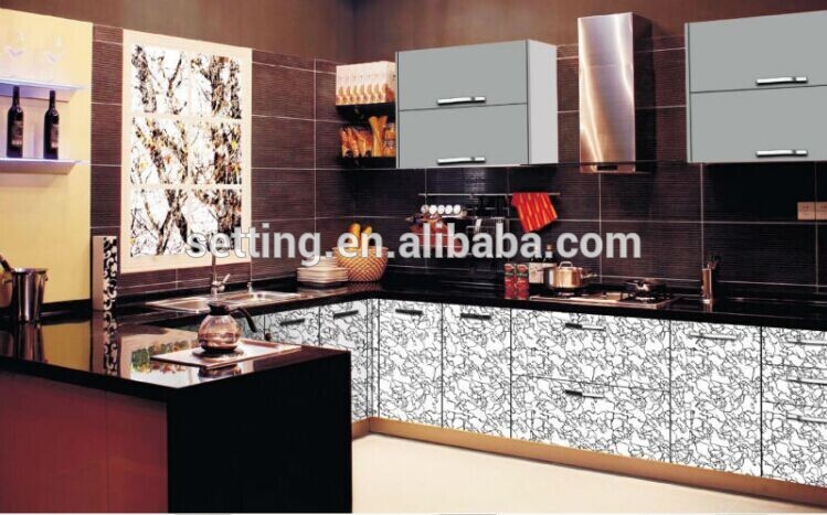 Pattern color acrylic sheet faced mdf for furniture or commercial decoration