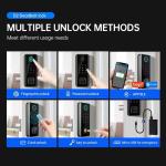2 Years Warrenty Unlock with TTLOCK TUYA BLE App Fingerprint Card Password Key