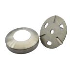 Stainless steel 304 post base in 2" for 50.8mm tube satin finishing with cover ,