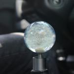 Custom circular gear Knob Embedded Universal Racing Crystal Ball Dandelion real