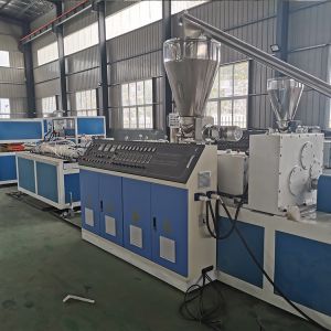 Double Screws Plastic Profile Extrusion Machine with AC Motor and 65mm Screw