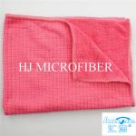 Microfiber Cleaning Cloth Towel Weft Knitted Cloth For Kitchen Red Color 16"