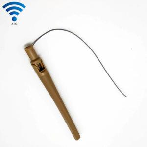 China Copper Color Omni WIFI Antenna 2dBi Dual Band 2.4Ghz With RP-SMA Male Connector on sale