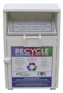 China 1.7m Height Community Aid Donation Bins , Outdoor Donation Box factory