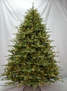 China 66&quot; Girth 7.5FT PE Plastic Christmas Tree For Garden Decor factory