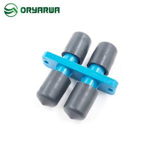 China IEC Standard ST Fiber Cable Coupler Duplex Flange Plastic Material factory
