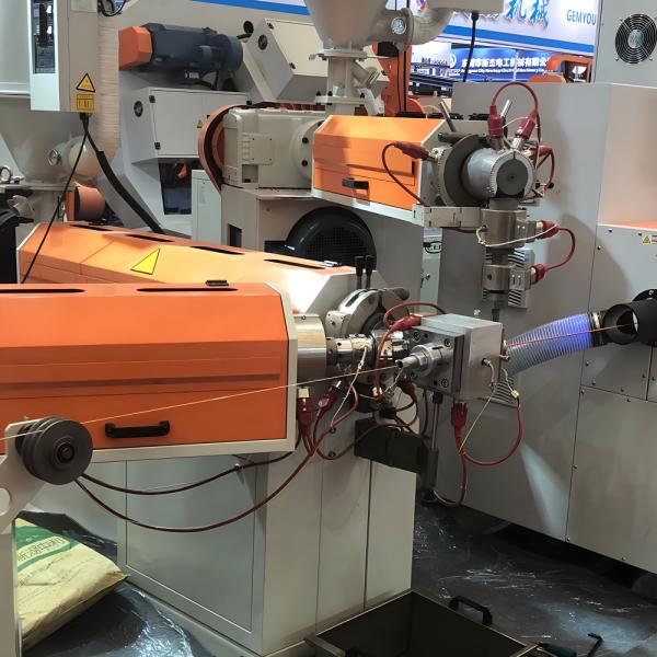 Pvc Pe Coated Electrical Wire Extruding Making Machine Cable Extruding