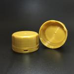 Plastic PE Yellow 37mm Pilfer Proof Cap With Screw Lock