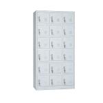 18 Door Key Lock Metal Storage Cabinet For Cell Phone Charge