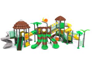China Galvanized steel pipe with splendid colors huge size outdoor playground equipment for massive site TQ-ZR1303 factory
