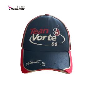 China Custom Embossed 6-Panel Baseball Cap for Men's Motor Racing Sports Hats 58cm Size factory