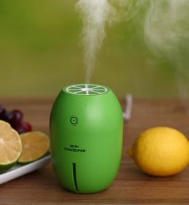 China 180ml USB Charge 4 Hours Auto Shut-off Car Lemon Mini Air Cool Mist Humidifier factory