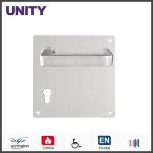 China Stainless Steel Fire Door Lever Handle EN1906 and EN1634 Satin Finish factory