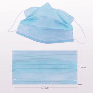 China 3 Ply Non Woven Surgical Medical Mask Fda Earloop Blue White Green Softness factory
