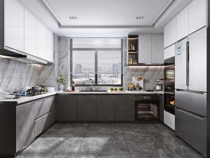China Wood Cabinets Kitchen Furniture Modern Cupboard Custom Cabinetry Manufacturing factory